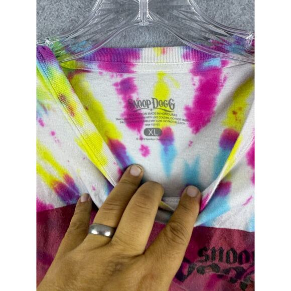 Snoop Doggy Dogg Shirt Size XL Tie Dye Short Sleeve Tee‎ Rap Hip Hop 90s Retro - Picture 4 of 8